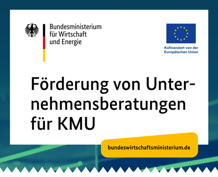 Infoflyer des Bundeswirtschaftsministerium zur Förderung von Unternehmensberatungen für KMU